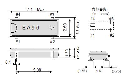 MC-156晶體外部尺寸